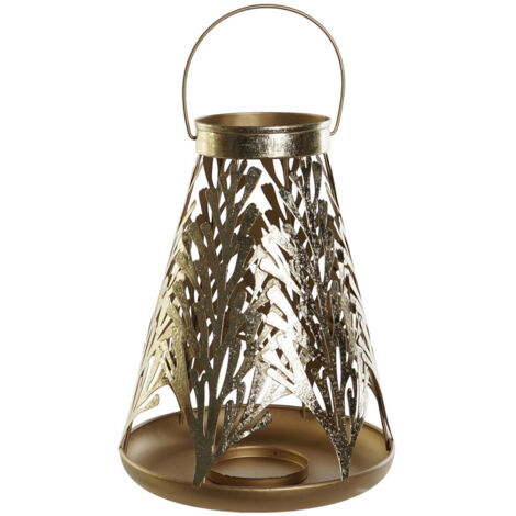 Lanterne Métal 25X25X42 Doré (1/4)