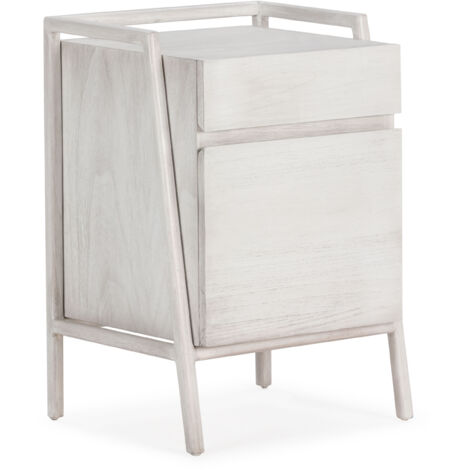 Table de chevet 50x40x70 Bois Gris Voilé (1/5)