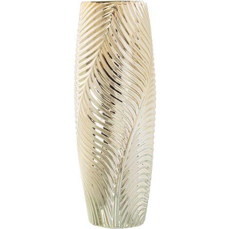 Vase Design En Céramique Doré Mory B