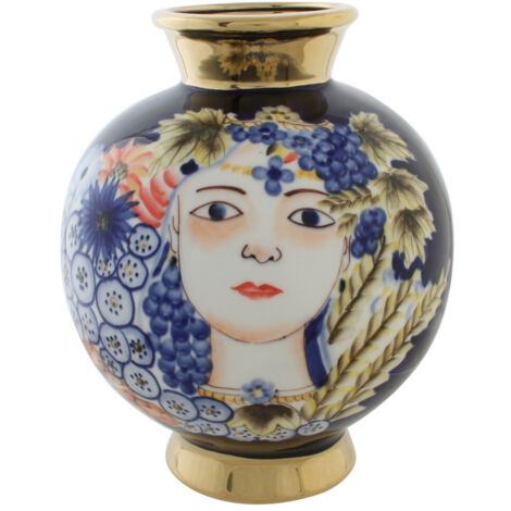 Vase Porcelaine 19X19X23 Face Multicolore (1/3)