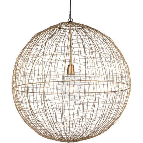 Plafonnier 70x70x70 Fil Doré (1/2)