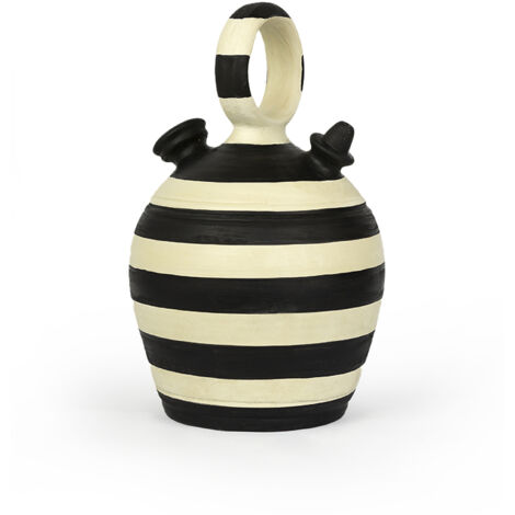 Botijo ​​​​23x23x38 Argile Blanc Cassé/Noir (1/5)