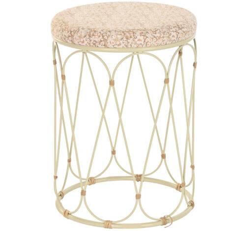 Table Auxiliaire Rotin Métal 35X35X49 Naturel (1/4)