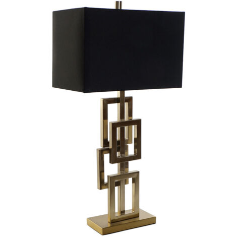Lampe De Table Métal 38X23X78 Doré (1/5)