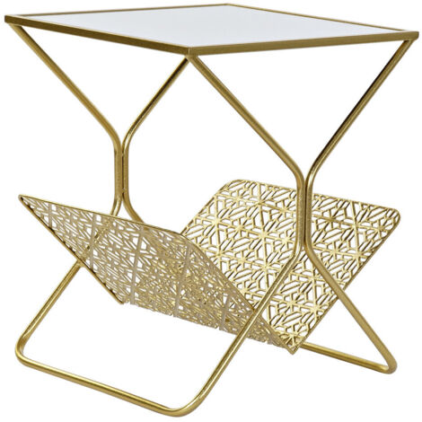 DKD Home Decor Miroir Doré Métal élégant 45x45x55 cm (1/4)