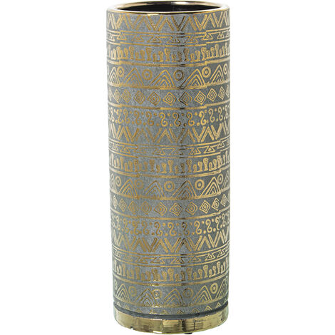 Vase Céramique Vert/Or °14X36 Cm (1/2)