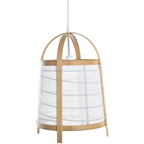 DKD Home Decor Lampe de bureau blanc naturel 32x32x45,5 cm (1/5)