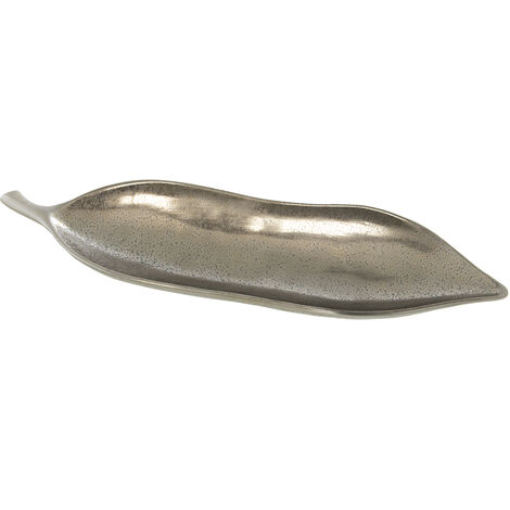 Feuille Centrale Céramique 60 Cm Argent 60X16X6 Cm (1/2)