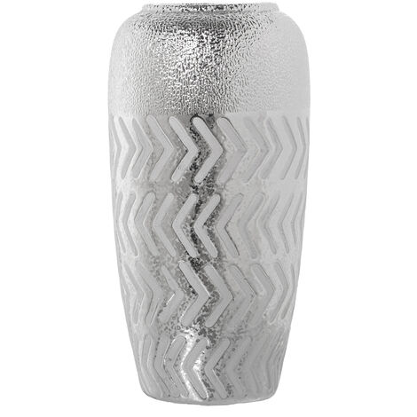 Vase Céramique Argenté °15X30 Cm (1/2)