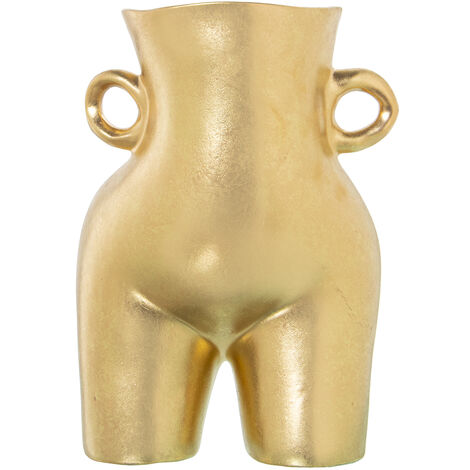 Vase Céramique Doré C/Poignées 22X18X30 Cm (1/5)