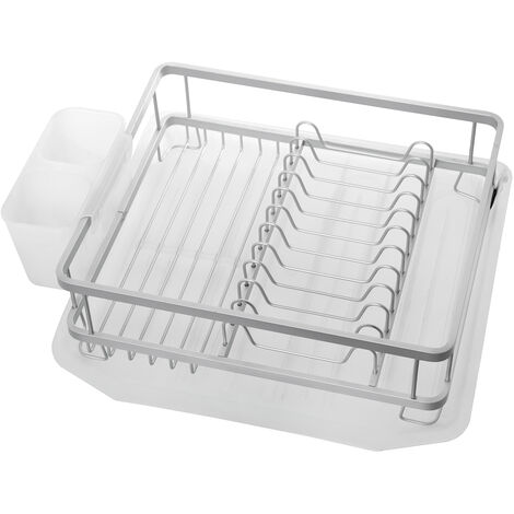 Égouttoir De Cuisine Mural Avec Bac Amovible - Porte-Couverts, Éponges, Ustensiles | Drainage Rapide, Nettoyage Facile