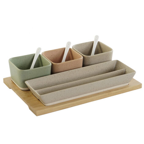 DKD Home Decor Ensemble à apéritif multicolore 8 pièces (1/4)