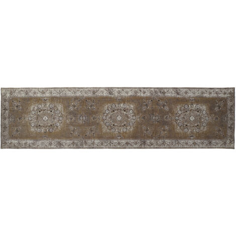 DKD Home Decor Tapis Coton Marron 60x240 cm (1/4)