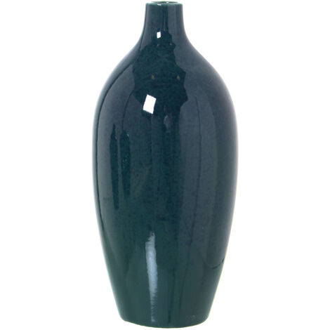 Vase en céramique vert foncé °12X27 cm (1/5)