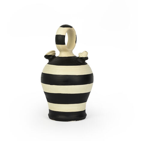 Botijo ​​​​15x15x28 Argile Blanc Cassé/Noir (1/5)
