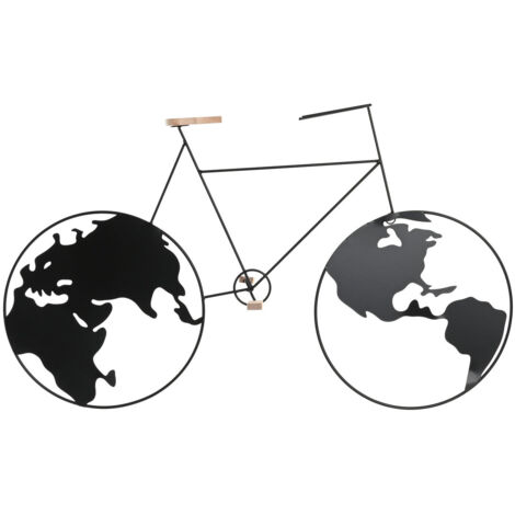 DKD Home Decor Bicyclette Métal Noir Style Loft (1/3)