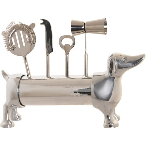 dkd-home-decor Set de Coctelería Glamour Argenté 4 pièces (1/4)