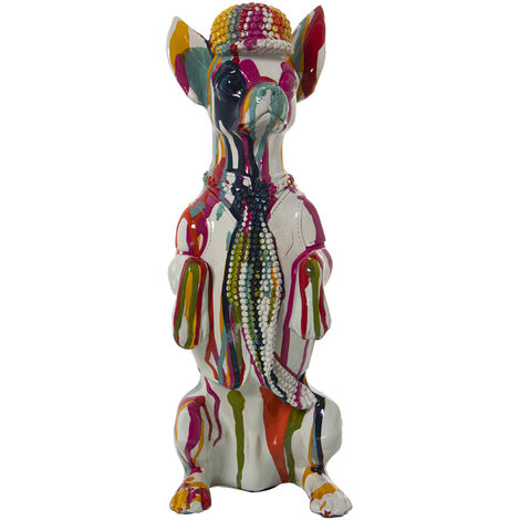Figurine Chien Résine MulticolorePaint Jets 14X11X30 Cm (1/5)