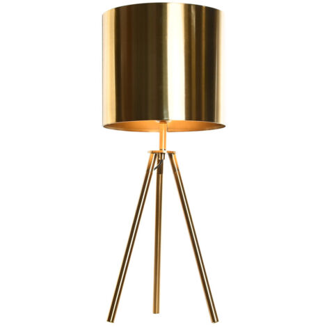 Lampe De Table Métal 25X25X60 Doré (1/5)