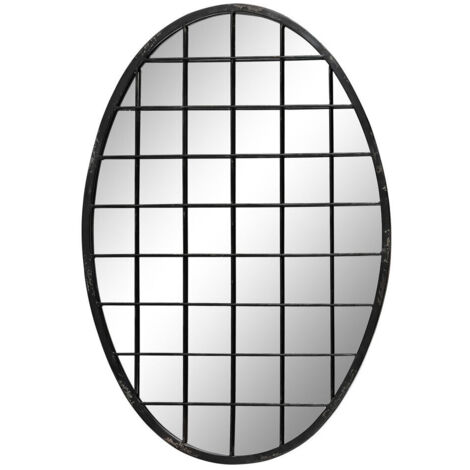 DKD Home Decor Miroir mural Noir Métal 47,5x2,3x70 cm (1/3)
