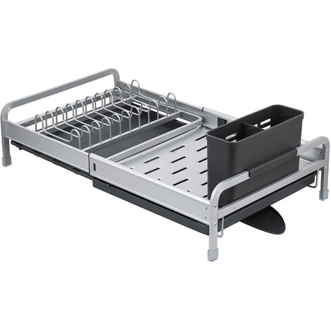 Égouttoir à vaisselle extensible en aluminium 31/52X29X17 Cm