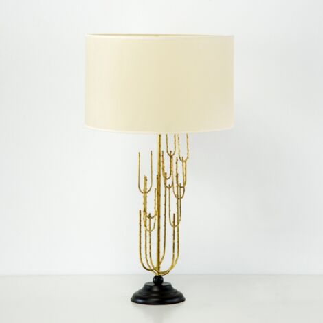 Lampe de Table 17x50 Métal Doré sans abat-jour (1/4)