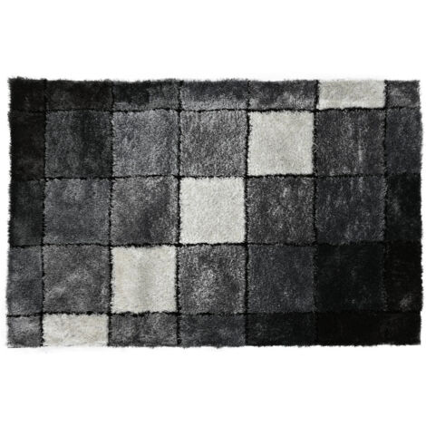 DKD Home Decor Tapis Noir et Blanc 160x230 cm (1/3)