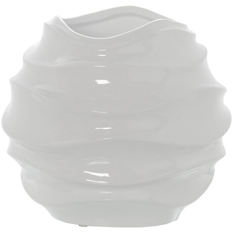 Vase Céramique 20 Cm Blanc Brillant °30X20 Cm (1/2)
