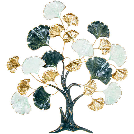 Décoration Murale Métal - Arbre Forestier Grand Format (15 Pièces)