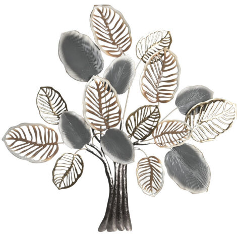 DKD Home Decor Arbre Métal Multicolore Décoration Murale (1/3)
