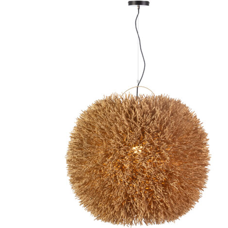 Plafonnier 80x80x80/200 Rotin Naturel (1/3)