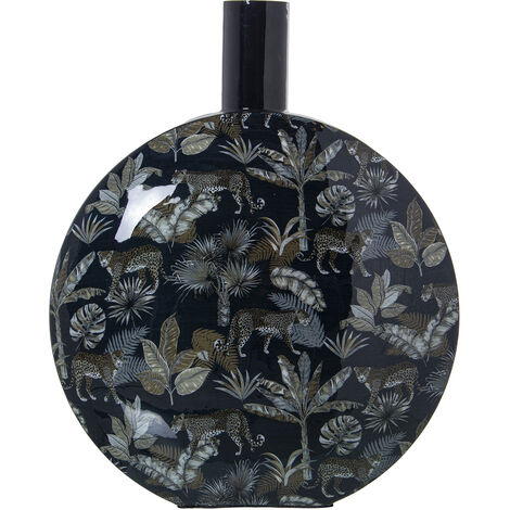 Vase Métal Émaillé Léopards 32X13X40 Cm (1/5)