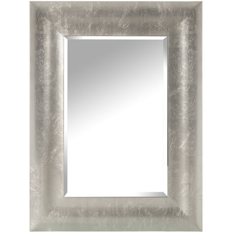 Miroir Bois Argenté 60X2X80 Cm, Bois : Dm (1/5)