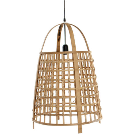 dkd-home-decor Lampadario Rattan Naturel 42x42x63 cm (1/5)