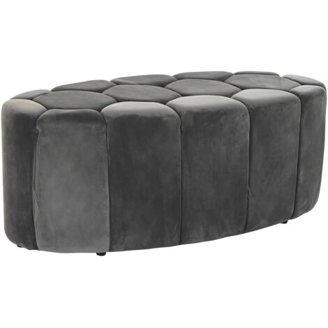 Banquette Polyester Mdf 125X53X46,5 Gris (1/5)