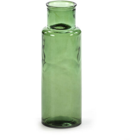 Vase 14x14x45 Verre Vert (1/2)