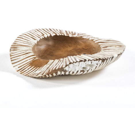 Bol 40 Cm Env. Bois Naturel/Blanc (1/2)