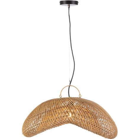 Plafonnier 70x60x35/200 Rotin Naturel (1/4)