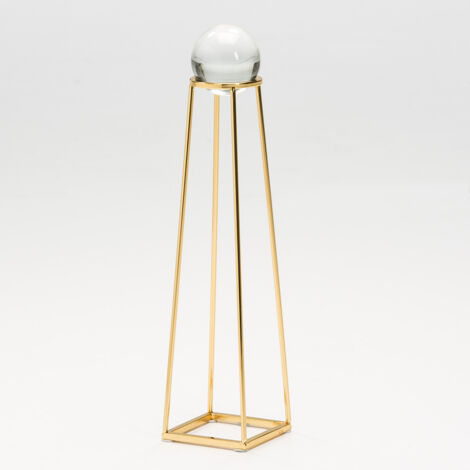 Figurine 8x8x35 Cristal/Métal Doré (1/2)