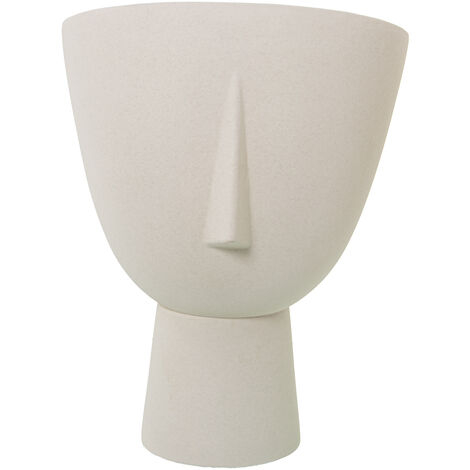 Vase Céramique 38 Cm Face Beige Chiné °29X38 Cm Base :°13,5 Cm (1/5)