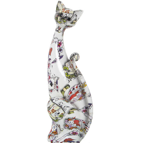 Figurine en résine chat décoré Casino 10X10X30 Cm (1/4)