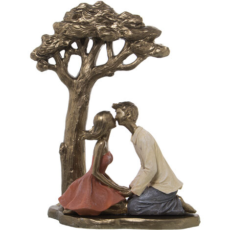 Figurine en résine Couple sous arbre 26X14X33 Cm (1/5)