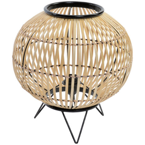 DKD Home Decor Lampe de Bureau Noir Marron 36x36x37 cm (1/4)