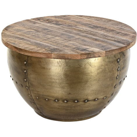 DKD Home Decor Glamour Table basse marron doré (1/4)