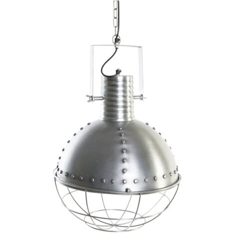 DKD Home Decor Suspension Argentée 50 W 43x43x66 cm (1/5)