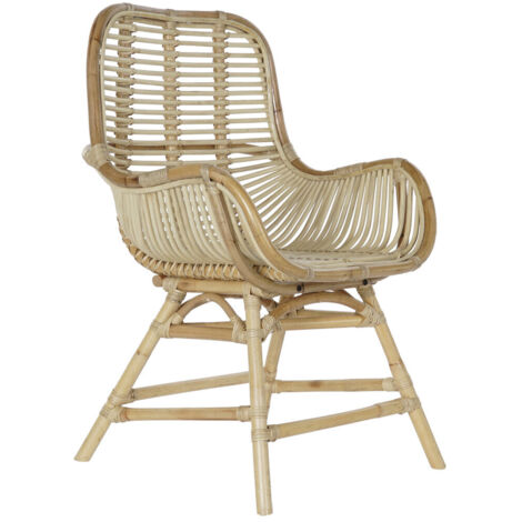 fh-deco Chaise de jardin DKD Home Decor Rotin multicolore naturel (1/5)