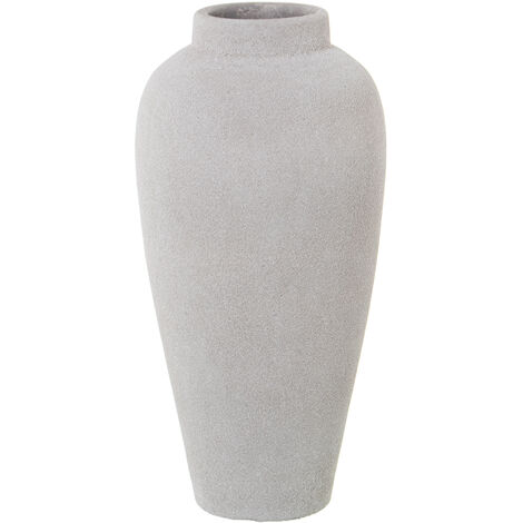 Fijalo – Vase céramique 35 cm blanc sable – Dimensions 17x35 cm – Idéal pour décoration intérieure – Style moderne et épuré
