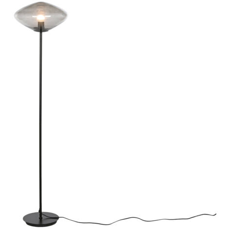 Lampadaire Verre Métal 39X39X150 Gris (1/5)