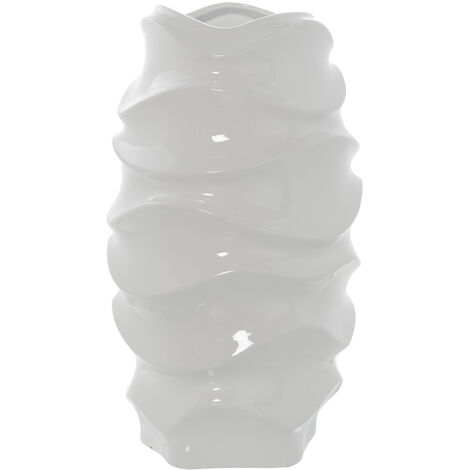 Vase Céramique 40 Cm Blanc Brillant °23X40 Cm (1/2)