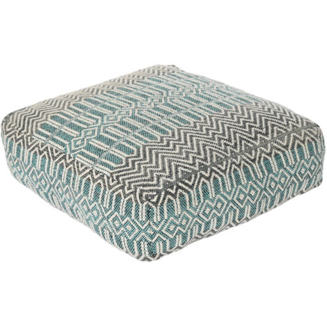 DKD Home Decor Coussin De Sol Rayures Bleu Blanc Vert (1/4)